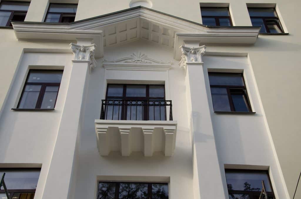 Fassade mit Stuck